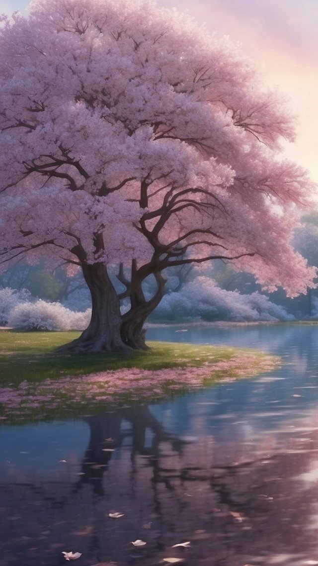 mountains wallpaper, evergreen tree, nature scenery, background for mobile wallpaper (vertical)