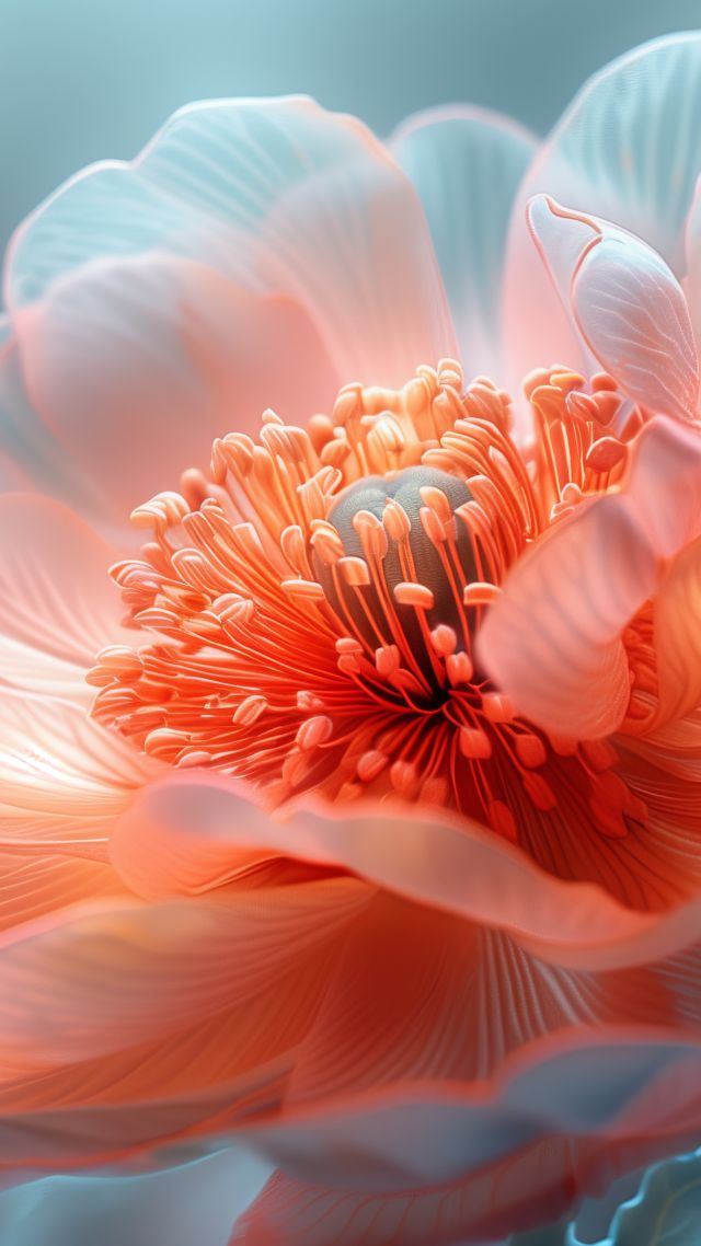 water lily wallpaper, white bloom, floating petals, background for mobile wallpaper (vertical)