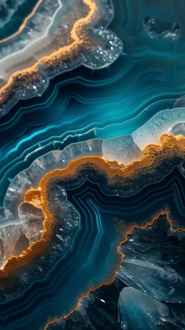 marble wallpaper, turquoise, vibrant, background for mobile wallpaper (vertical)