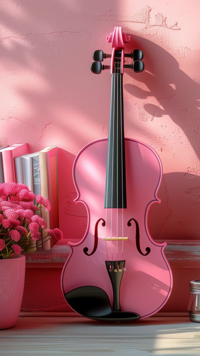 iPhone 16 wallpaper, stringed instrument, performer, background for mobile wallpaper (vertical)