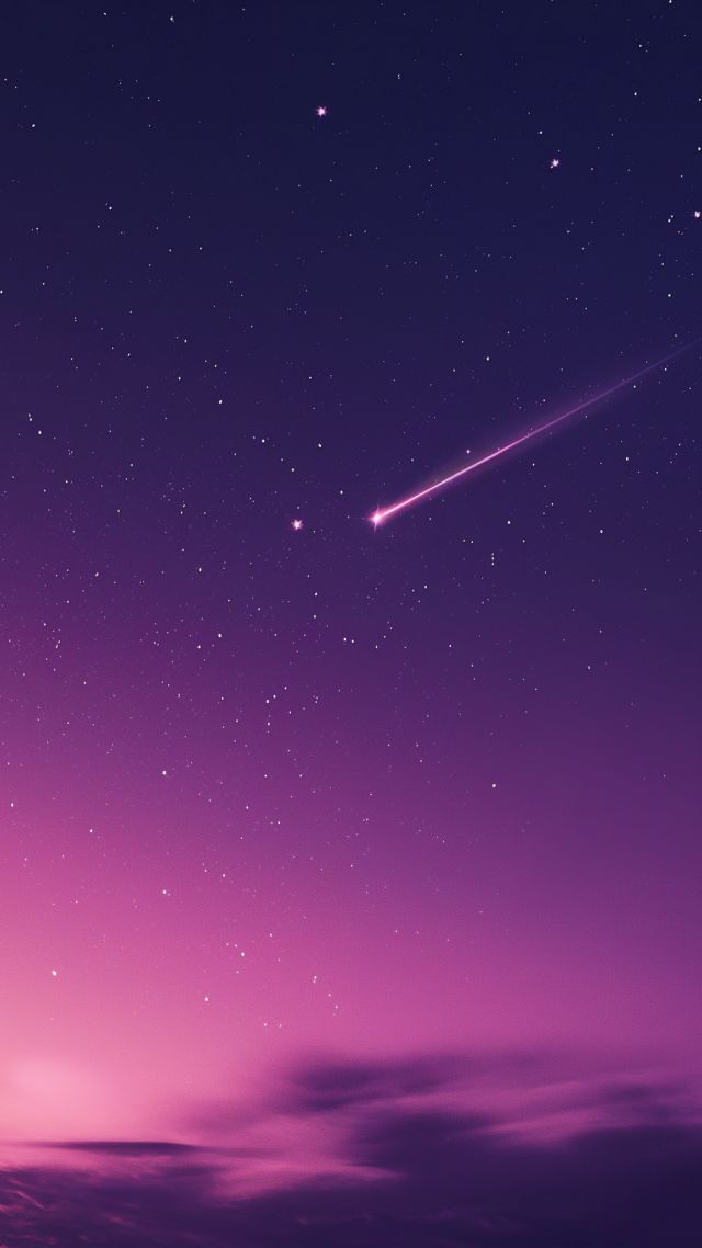 shooting star wallpaper, cosmos, night sky, background for mobile wallpaper (vertical)