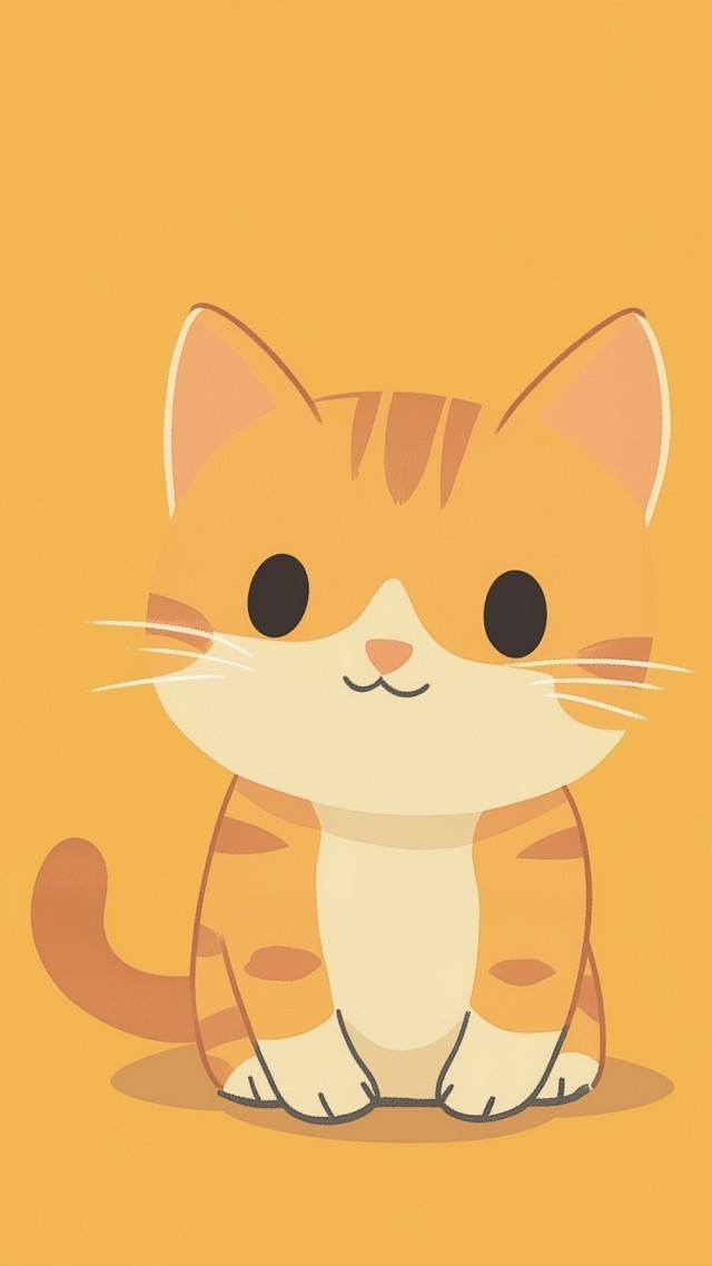 kitten wallpaper, cute, simple background, background for mobile wallpaper (vertical)
