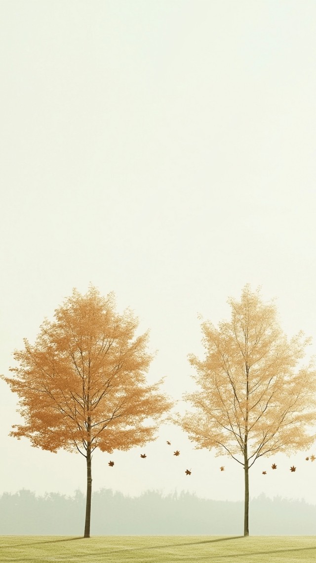fall wallpaper, cozy, peaceful, background for mobile wallpaper (vertical)