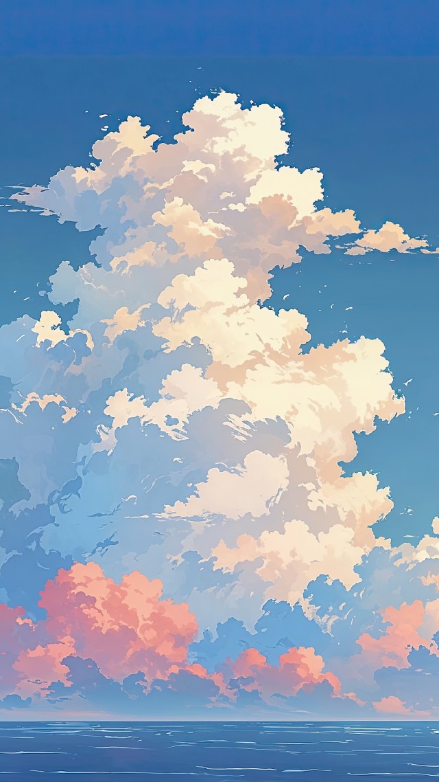 blue sky wallpaper, boat, sailing boat, background for mobile wallpaper (vertical)