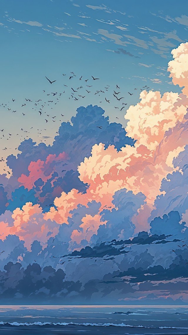 blue sky wallpaper, boat, sailing boat, background for mobile wallpaper (vertical)