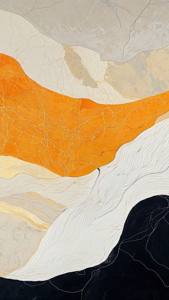 fall art wallpaper, painting, fall colors, background for mobile wallpaper (vertical)