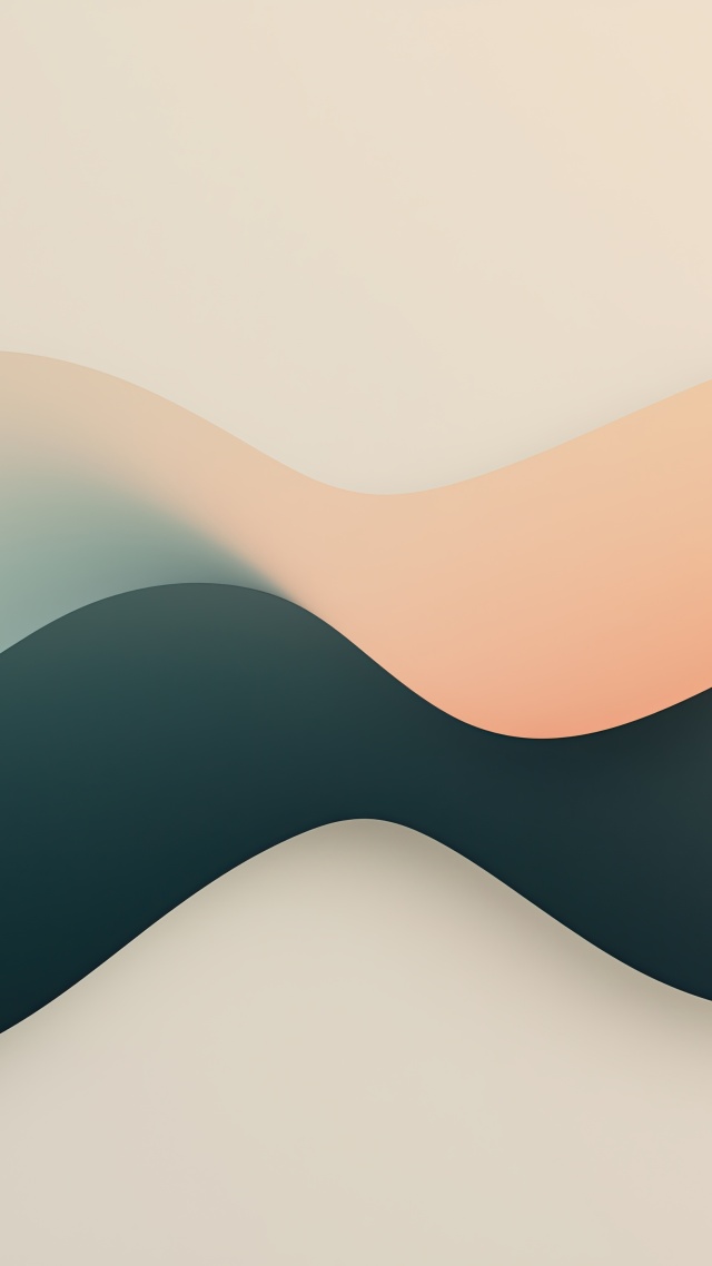 curved shapes wallpaper, fluid forms, dynamic movement, background for mobile wallpaper (vertical)
