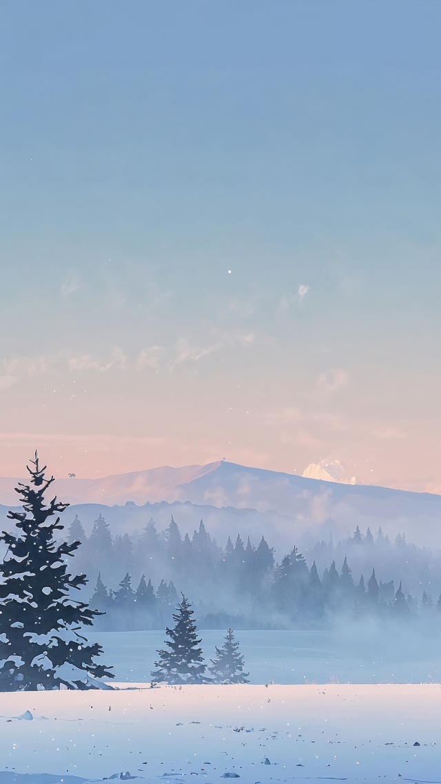 christmas wallpaper wallpaper, winter wonderland, holiday decor, background for mobile wallpaper (vertical)