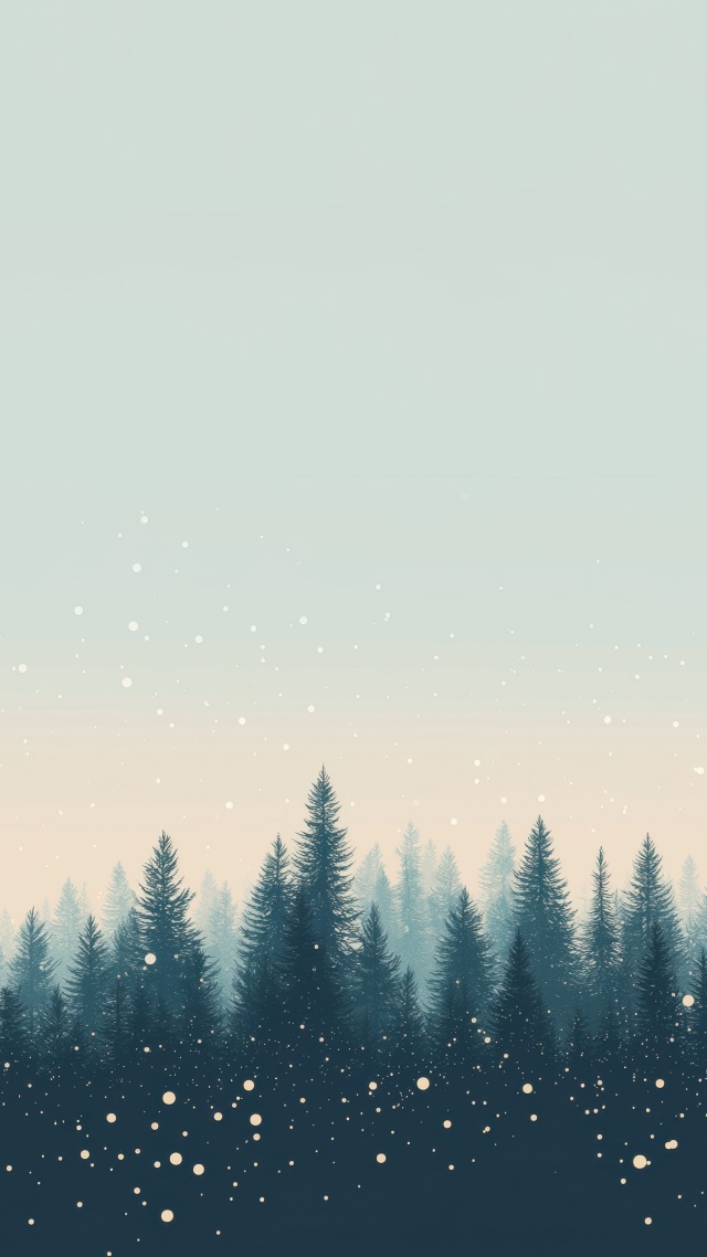 christmas wallpaper, minimal design, festive decor, background for mobile wallpaper (vertical)