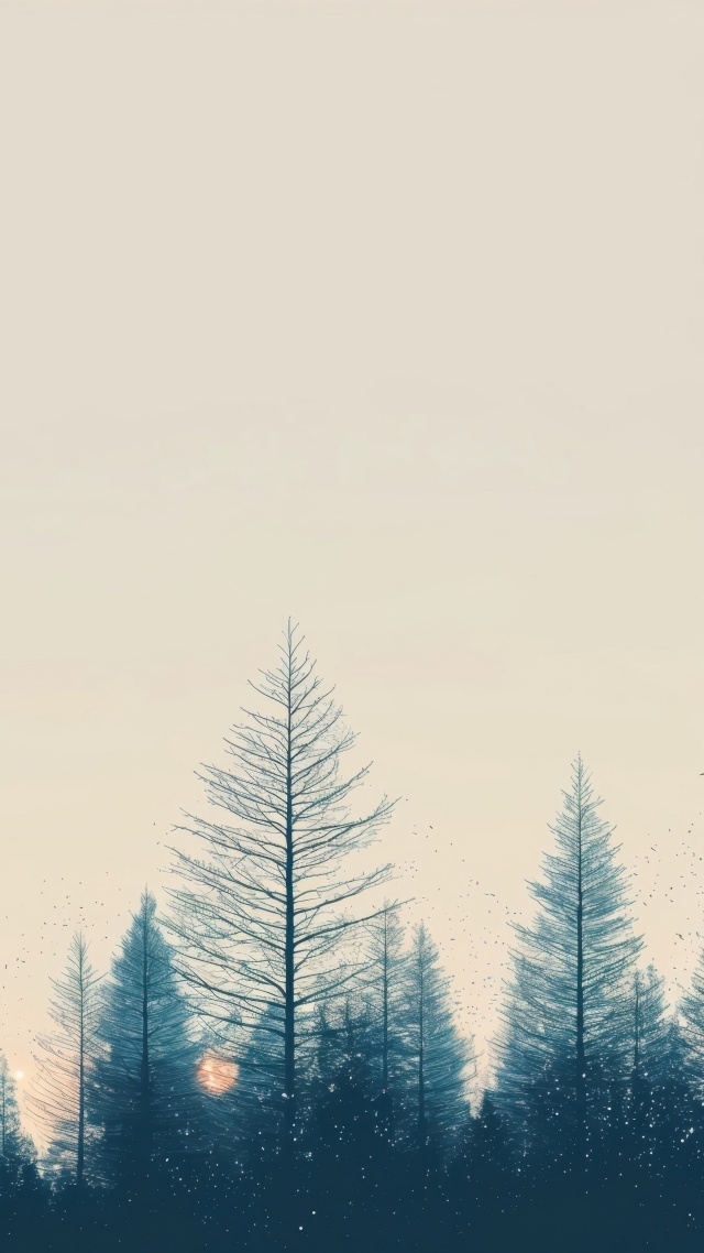 christmas wallpaper, minimal design, festive season, background for mobile wallpaper (vertical)