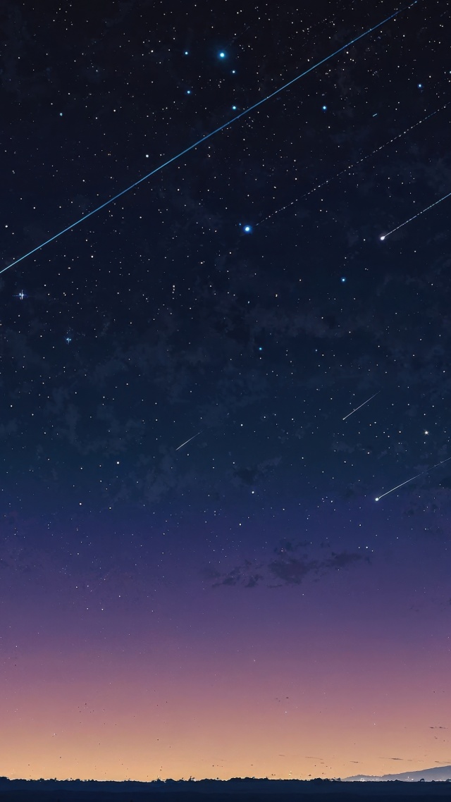 stars background wallpaper, atmospheric colors, colorful skies, background for mobile wallpaper (vertical)