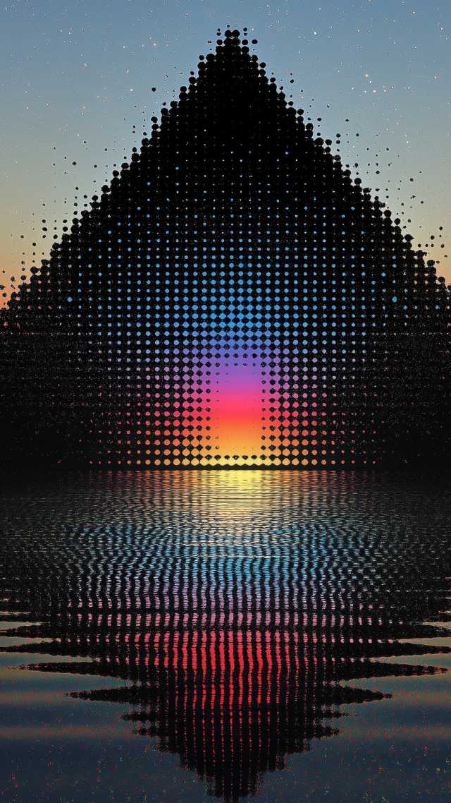 retro vibe wallpaper, pyramid, space exploration, background for mobile wallpaper (vertical)