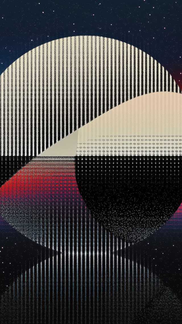 retro vibe wallpaper, abstract art, retro futurism, background for mobile wallpaper (vertical)