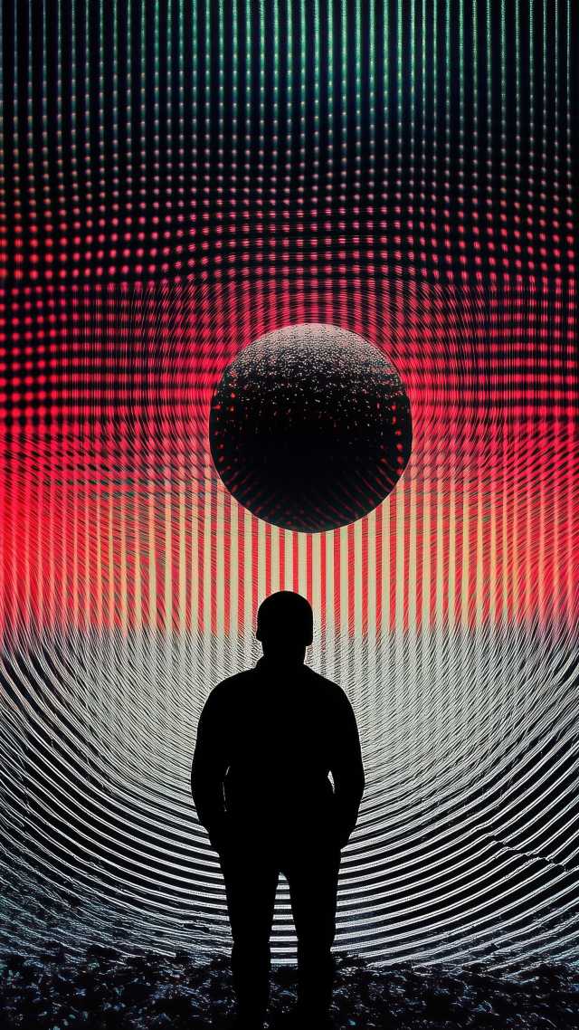 retrowave wallpaper, synthwave, 80s nostalgia, background for mobile wallpaper (vertical)