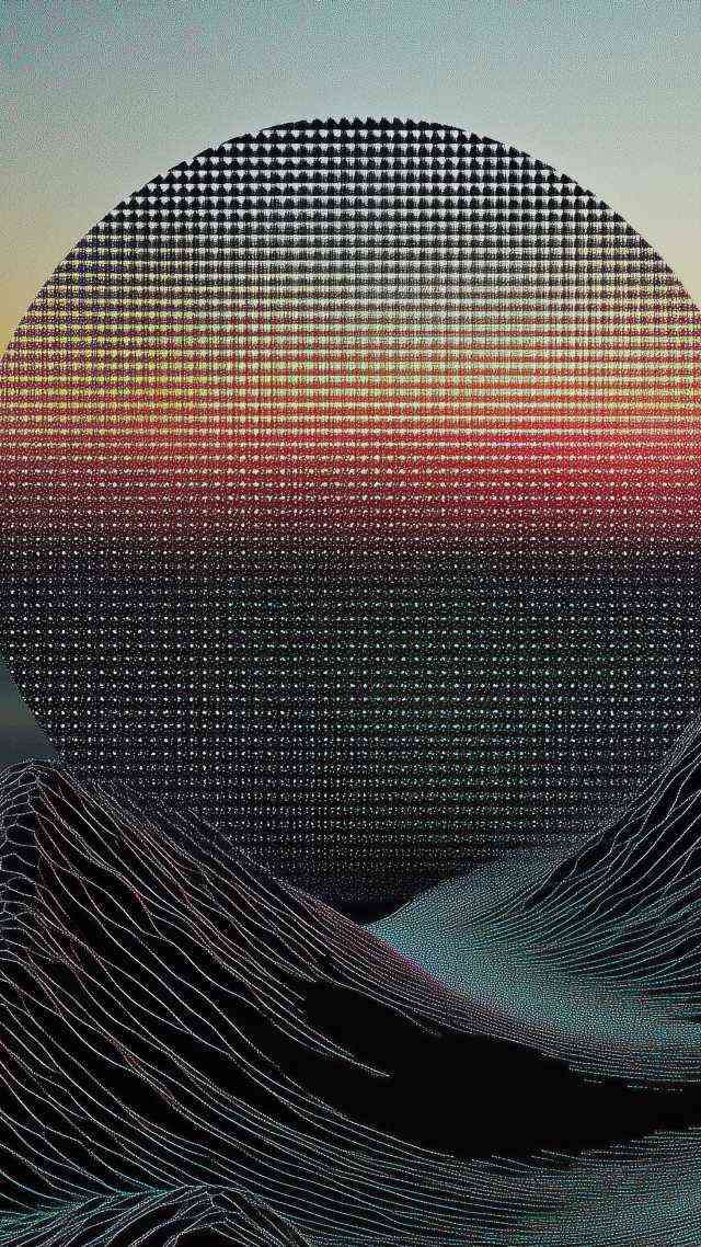 retrowave wallpaper, vaporwave, geometric designs, background for mobile wallpaper (vertical)