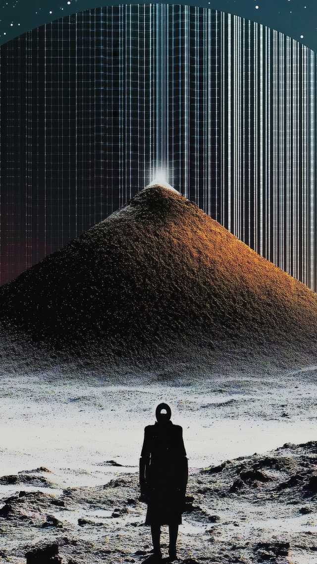 retrowave wallpaper, neon colors, geometric designs, background for mobile wallpaper (vertical)