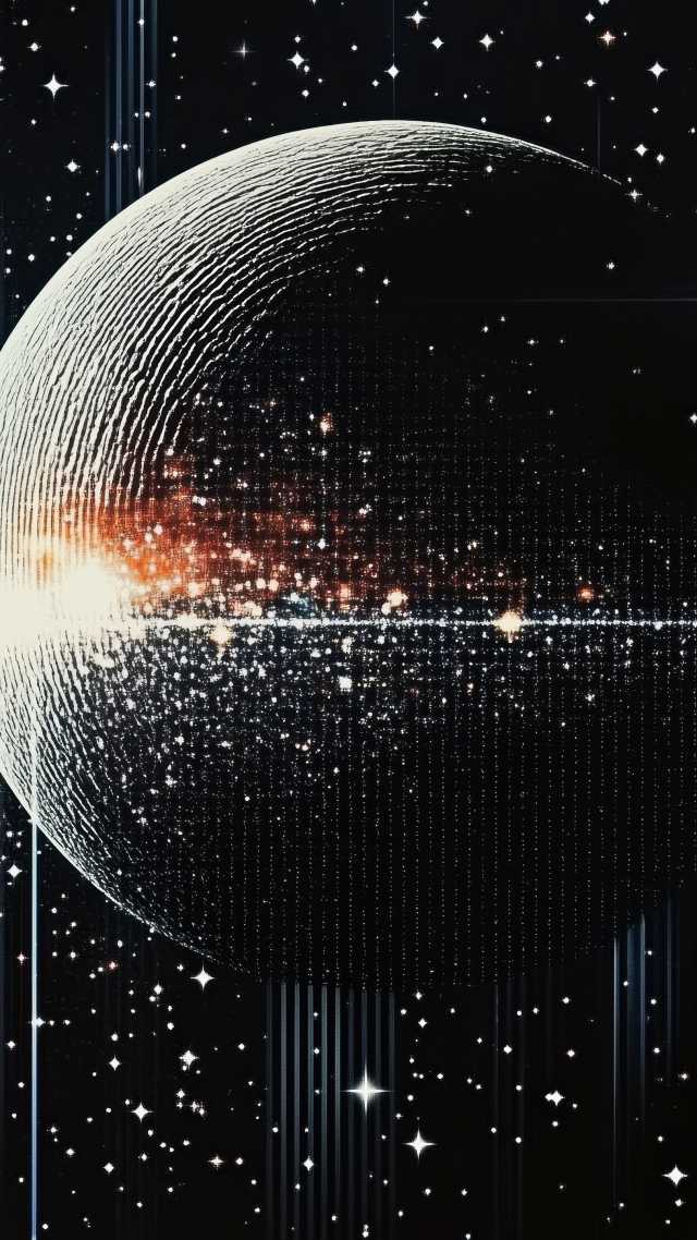 space-time wallpaper, sci-fi, black holes, background for mobile wallpaper (vertical)