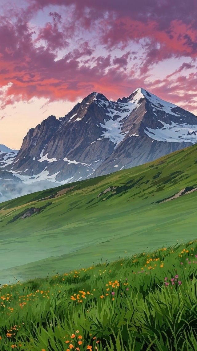 springtime wallpaper, blooming flowers, outdoor activities, background for mobile wallpaper (vertical)