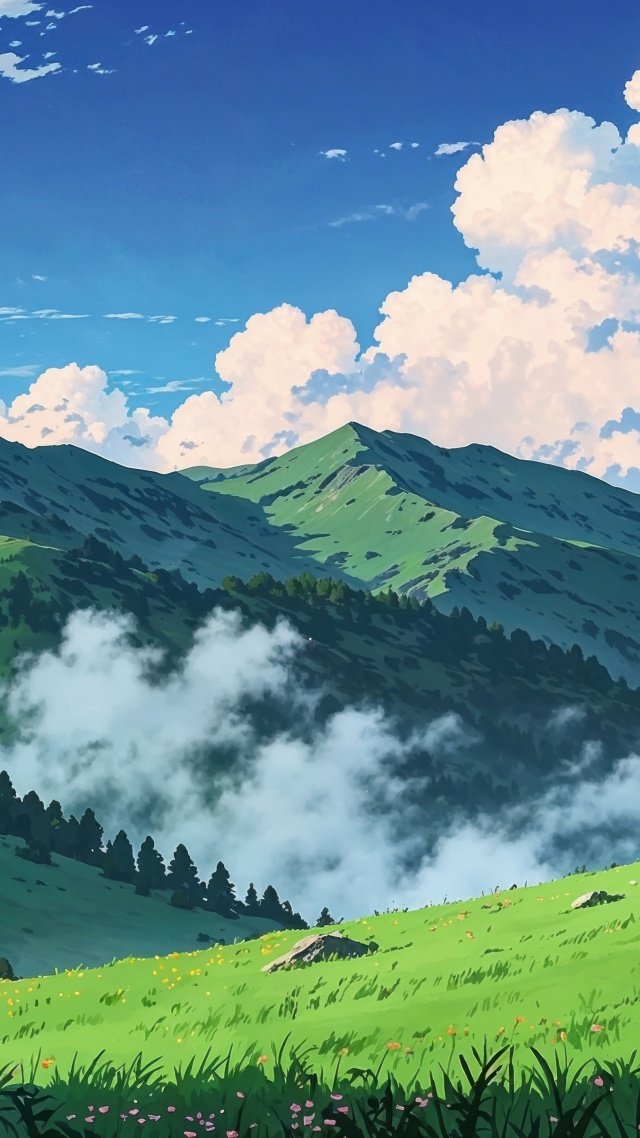 springtime wallpaper, sunny skies, outdoor activities, background for mobile wallpaper (vertical)