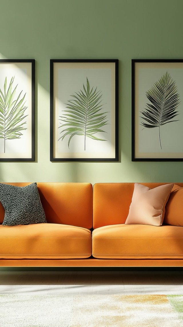 biophilic interior design wallpaper, organic aesthetics, sustainable interiors, background for mobile wallpaper (vertical)