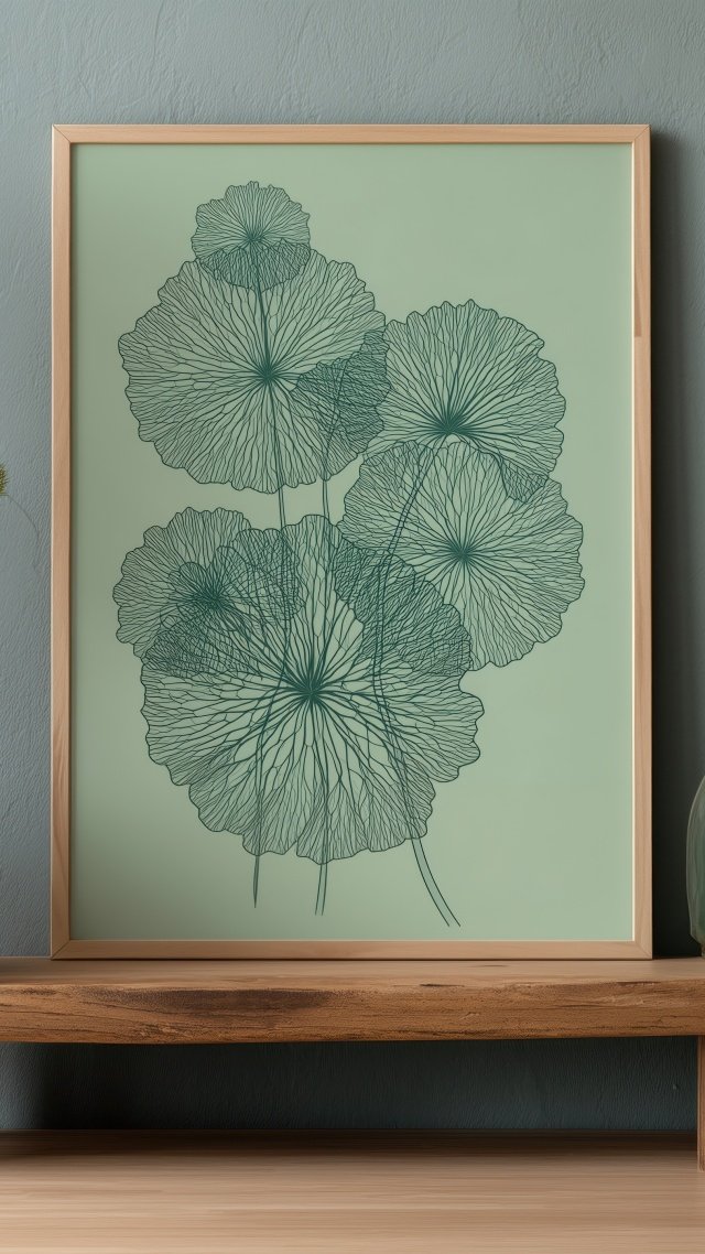 biophilic interior design wallpaper, organic aesthetics, eco-friendly interiors, background for mobile wallpaper (vertical)