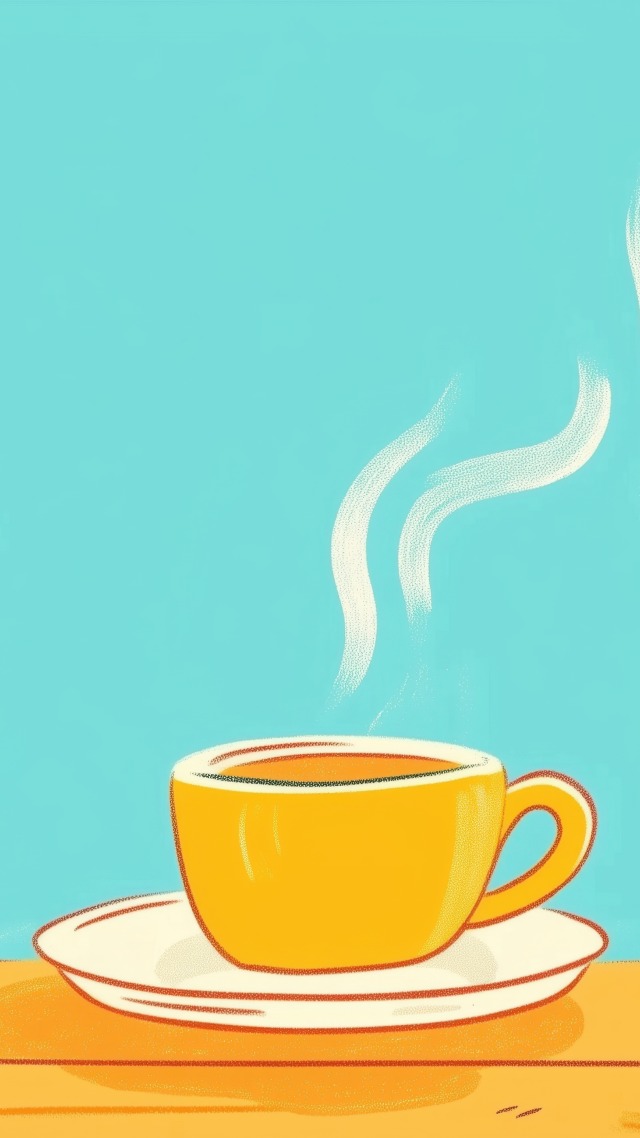 back to school wallpaper, coffee break, academic success, background for mobile wallpaper (vertical)