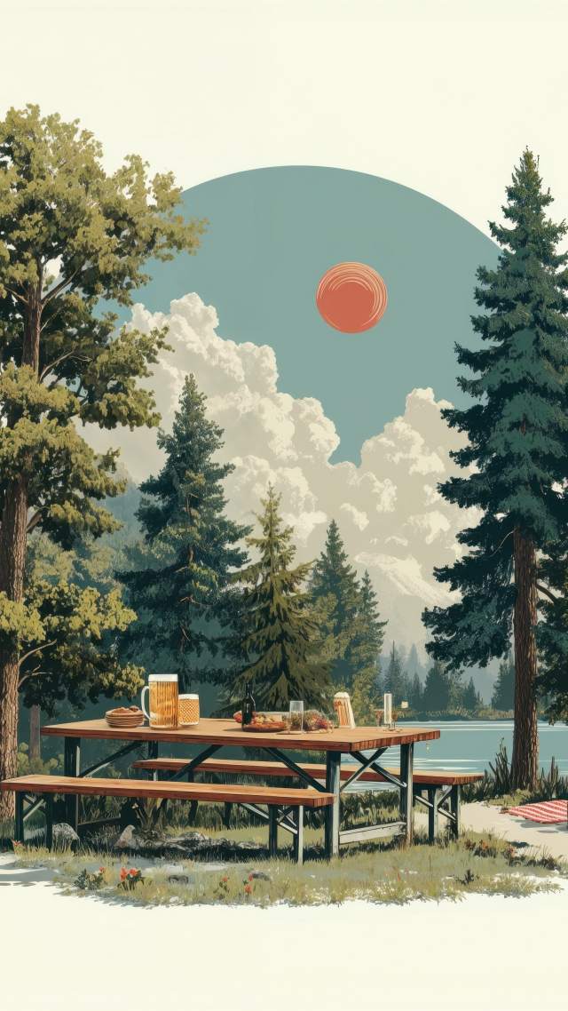 oktoberfest wallpaper, fall festivities, german beer, background for mobile wallpaper (vertical)