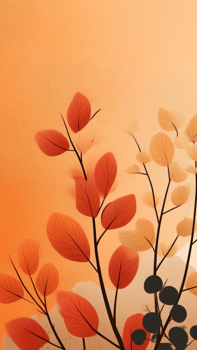 seasonal colors wallpaper, leaf peeping, seasonal change, background for mobile wallpaper (vertical)