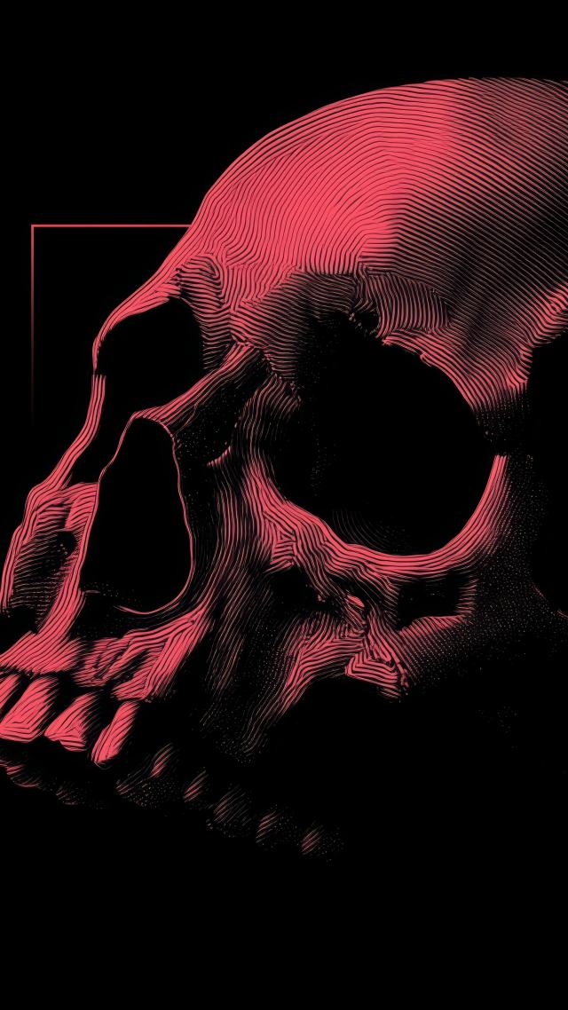 skull images wallpaper, spooky decor, skull art, background for mobile wallpaper (vertical)