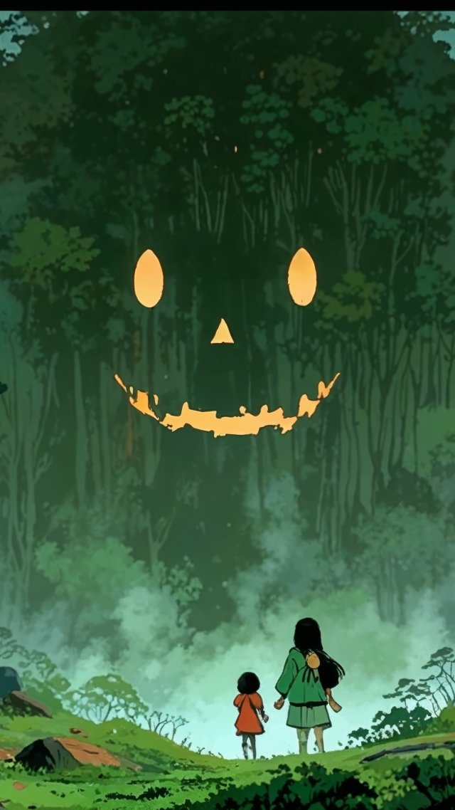 nature spirit wallpaper, mystical forest, supernatural beings, background for mobile wallpaper (vertical)