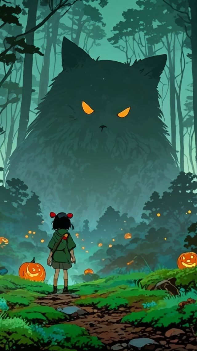 nature spirit wallpaper, mystical forest, supernatural beings, background for mobile wallpaper (vertical)