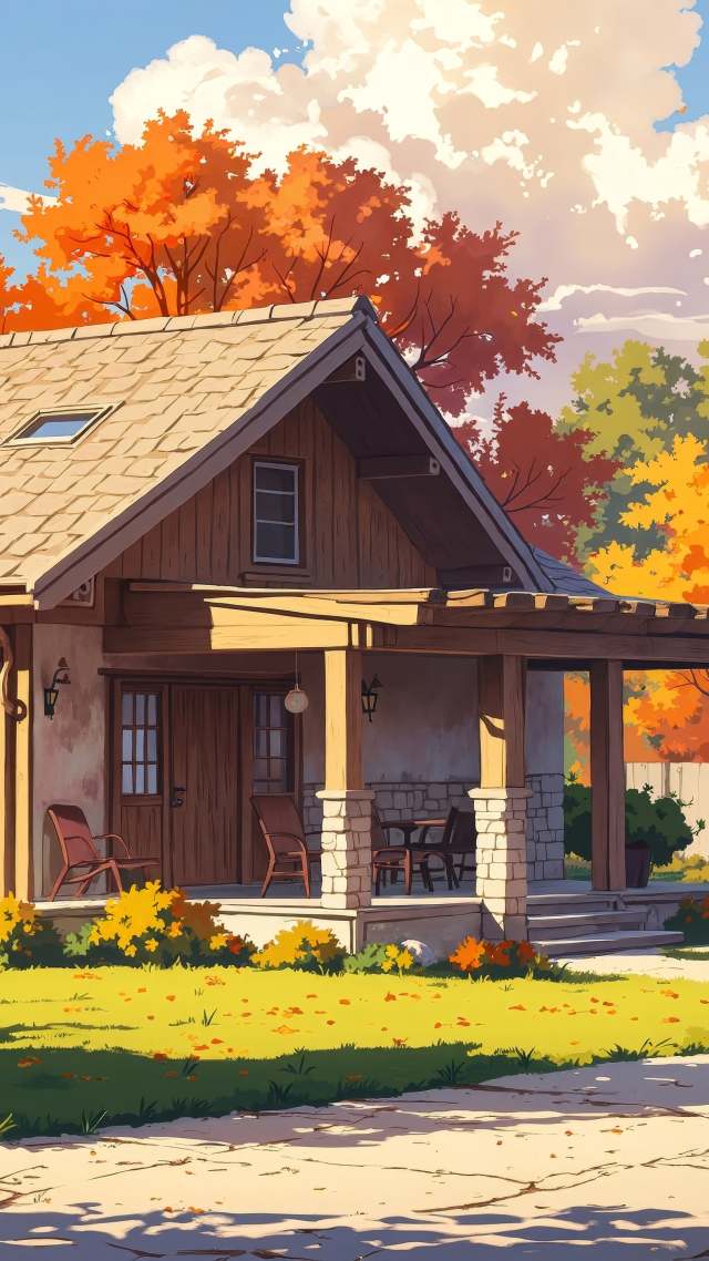 rustic farmhouse wallpaper, porch, country living, background for mobile wallpaper (vertical)