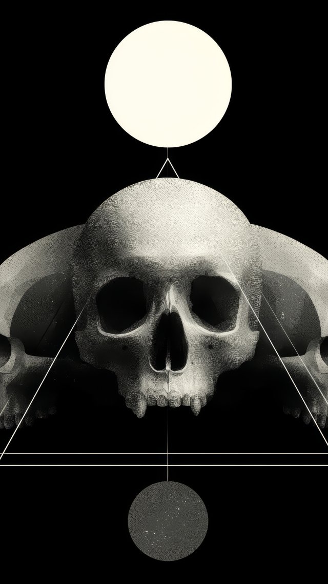 spooky decor wallpaper, halloween vibes, dark art, background for mobile wallpaper (vertical)