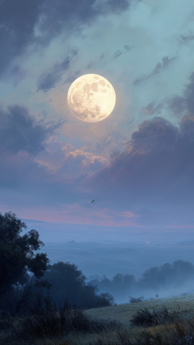 gothic halloween wallpaper, witching hour, spooky night, background for mobile wallpaper (vertical)