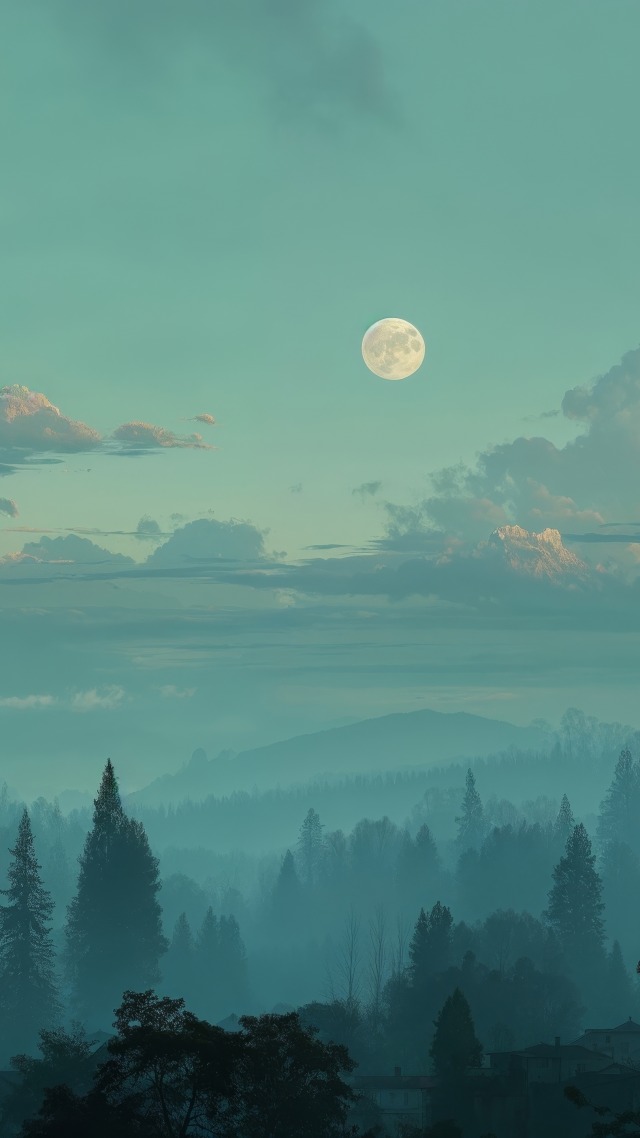 haunted house wallpaper, witchcraft, spooky season, background for mobile wallpaper (vertical)