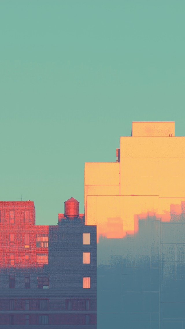 skyscraper wallpaper, nyc, high-rise buildings, background for mobile wallpaper (vertical)