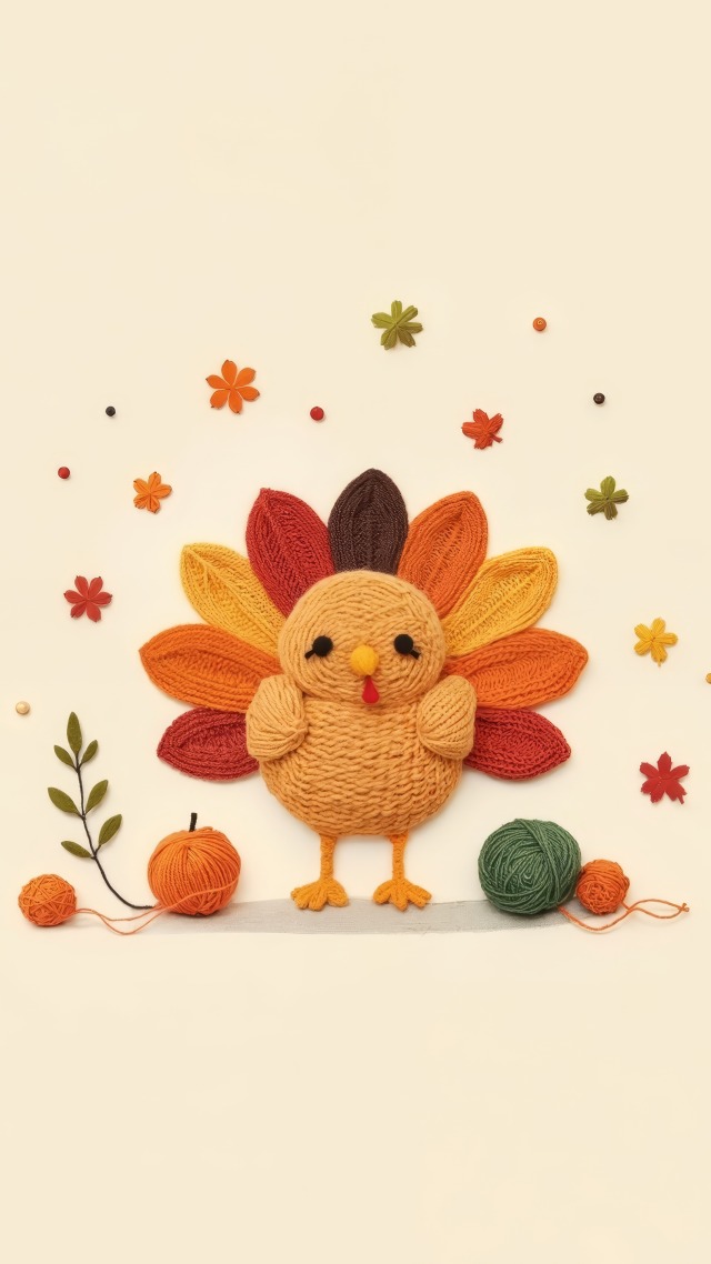 fall clipart wallpaper, 4k background, harvest decorations, background for mobile wallpaper (vertical)