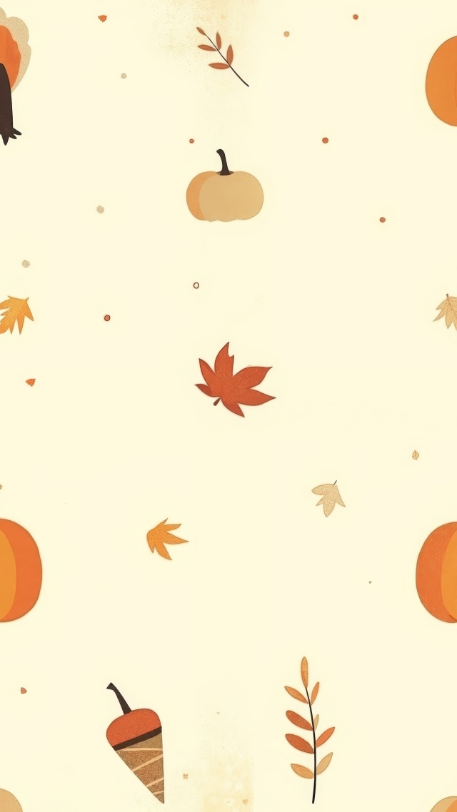autumn illustrations wallpaper, 4k nature wallpaper, harvest clipart, background for mobile wallpaper (vertical)