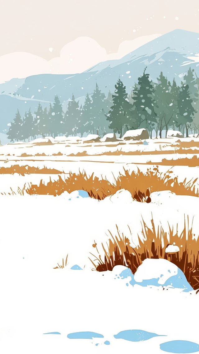chill vibes wallpaper, snowy mountains, warm blankets, background for mobile wallpaper (vertical)