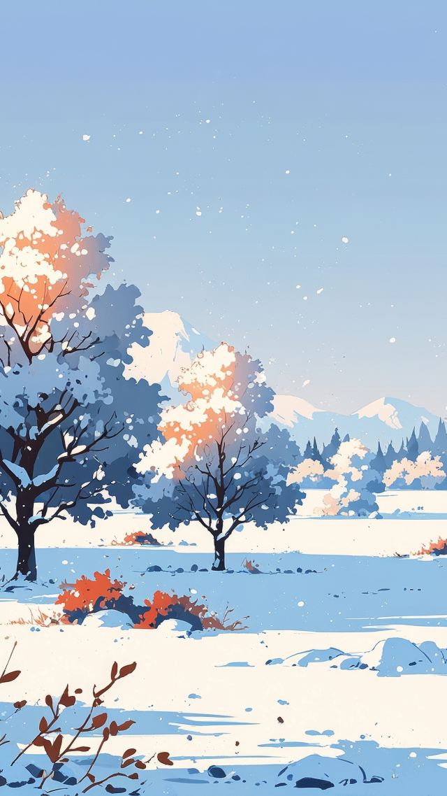 holiday festivities wallpaper, tranquil landscapes, serene landscapes, background for mobile wallpaper (vertical)