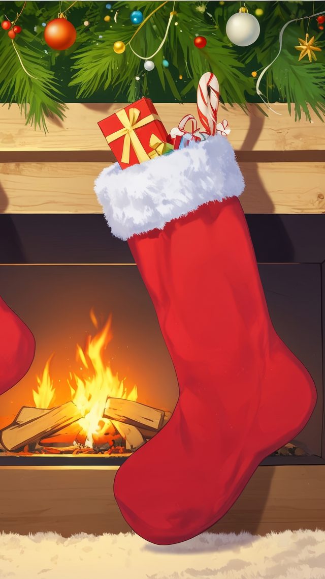 christmas stocking wallpaper, stocking stuffers, stocking patterns, background for mobile wallpaper (vertical)