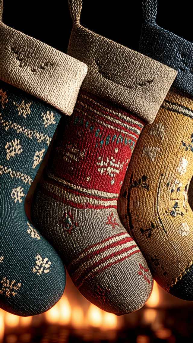 christmas stocking wallpaper, stocking patterns, personalized stockings, background for mobile wallpaper (vertical)