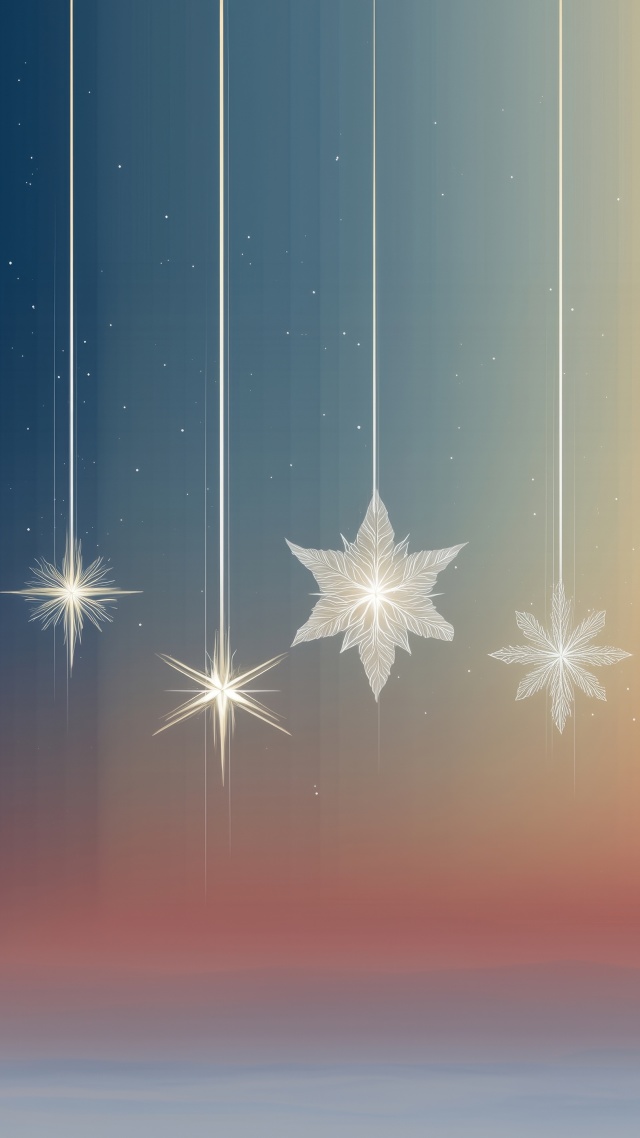 snowflake images wallpaper, decorative snowflakes, christmas tree decor, background for mobile wallpaper (vertical)