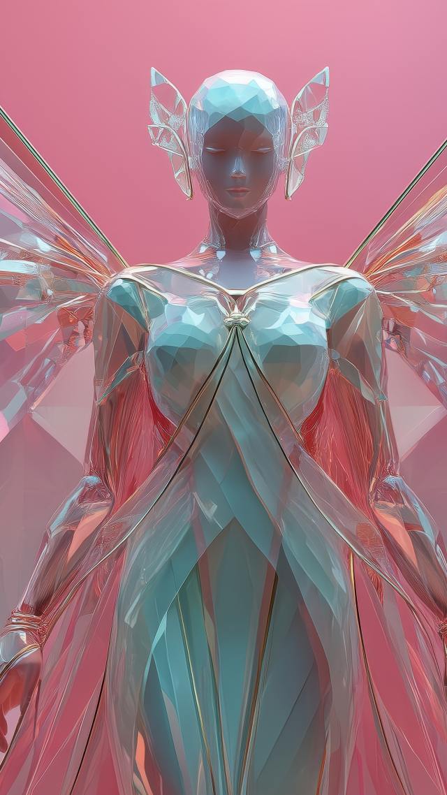 ice queen wallpaper, crystal frost, crystalline beauty, background for mobile wallpaper (vertical)