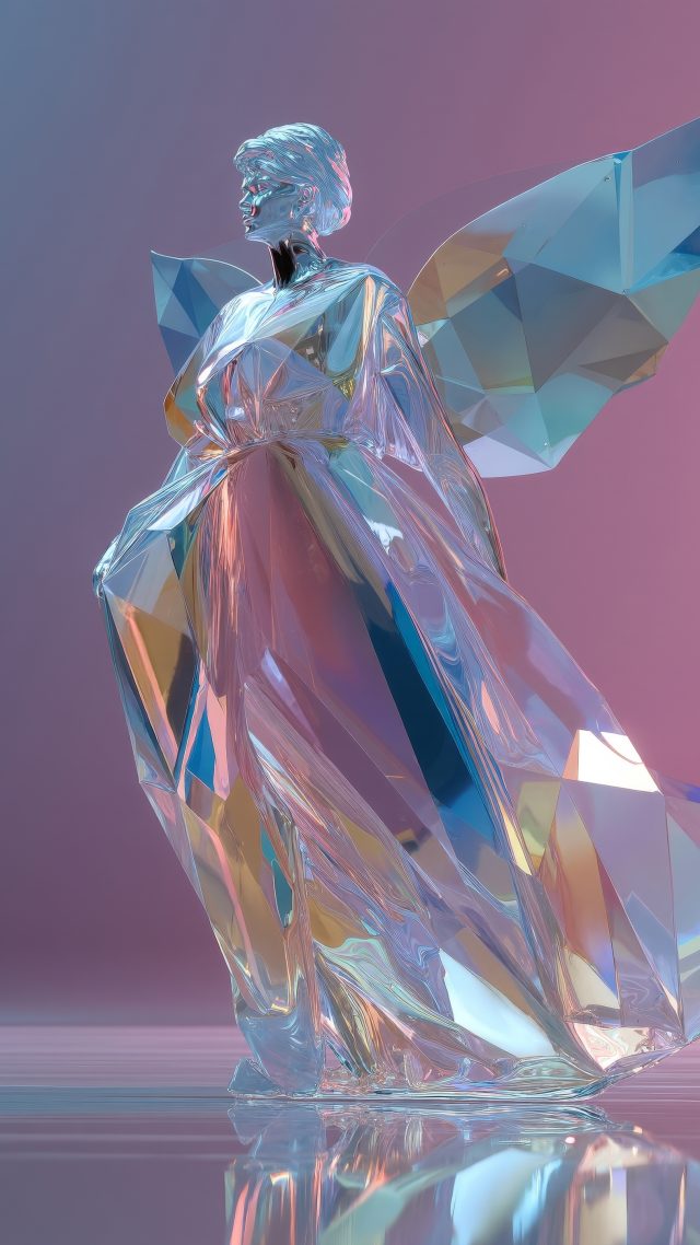 sculpture wallpaper, magical ice, sculpted ice, background for mobile wallpaper (vertical)