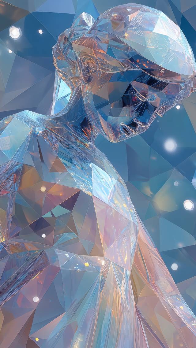 ice queen wallpaper, snow aesthetic, ice princess, background for mobile wallpaper (vertical)