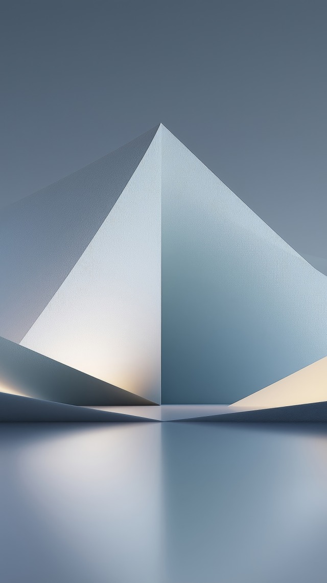 modern abstract wallpaper, minimalist ice, minimalist winter, background for mobile wallpaper (vertical)