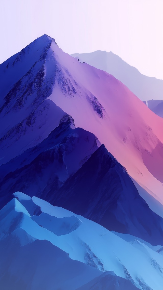 snowy mountains wallpaper, majestic peaks, natural beauty, background for mobile wallpaper (vertical)