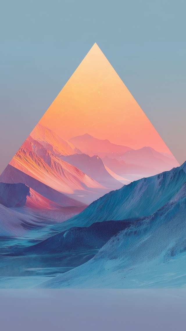 snowy mountains wallpaper, snowy terrain, crisp mountain air, background for mobile wallpaper (vertical)