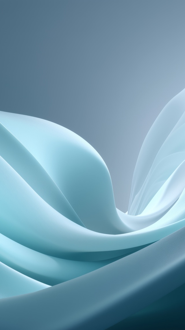 abstract winter wallpaper, vibrant wave patterns, smooth gradients, background for mobile wallpaper (vertical)